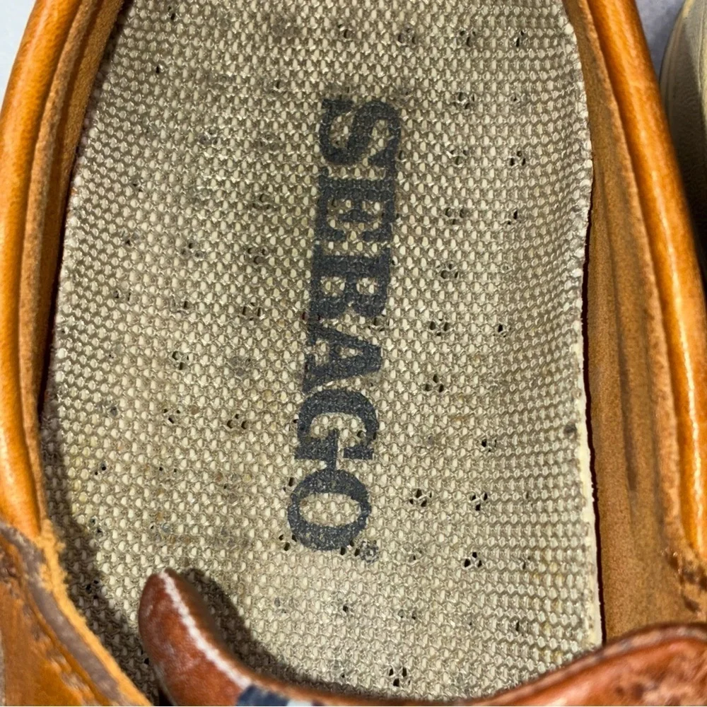 Sebago Becket Mens Boat Shoes Casual Tan Size 9M Leather Loafers Preppy Sailing